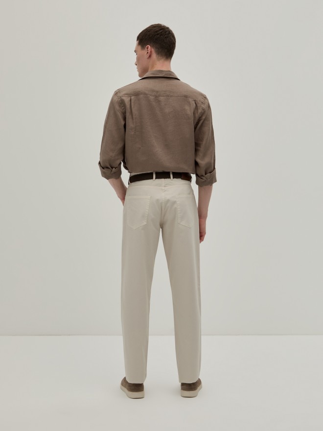 Regular fit denim pants