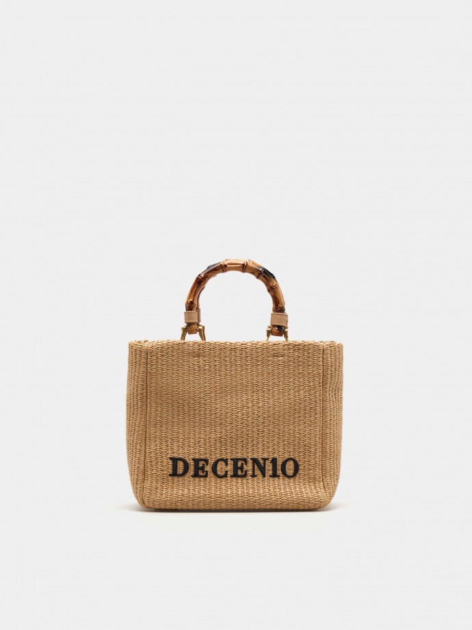 Mini bolso de rafia