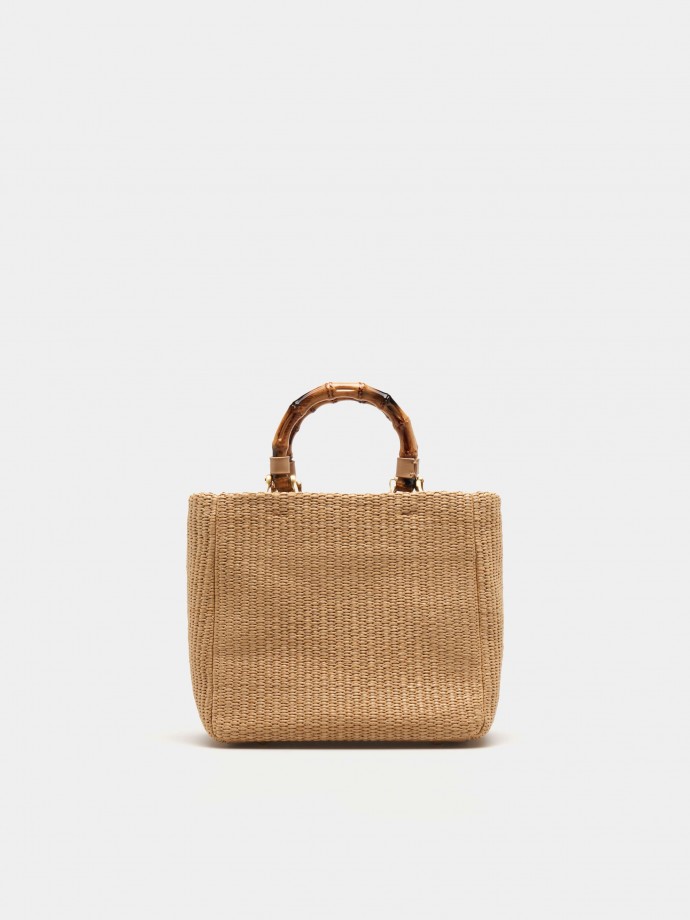 Mini bolso de rafia