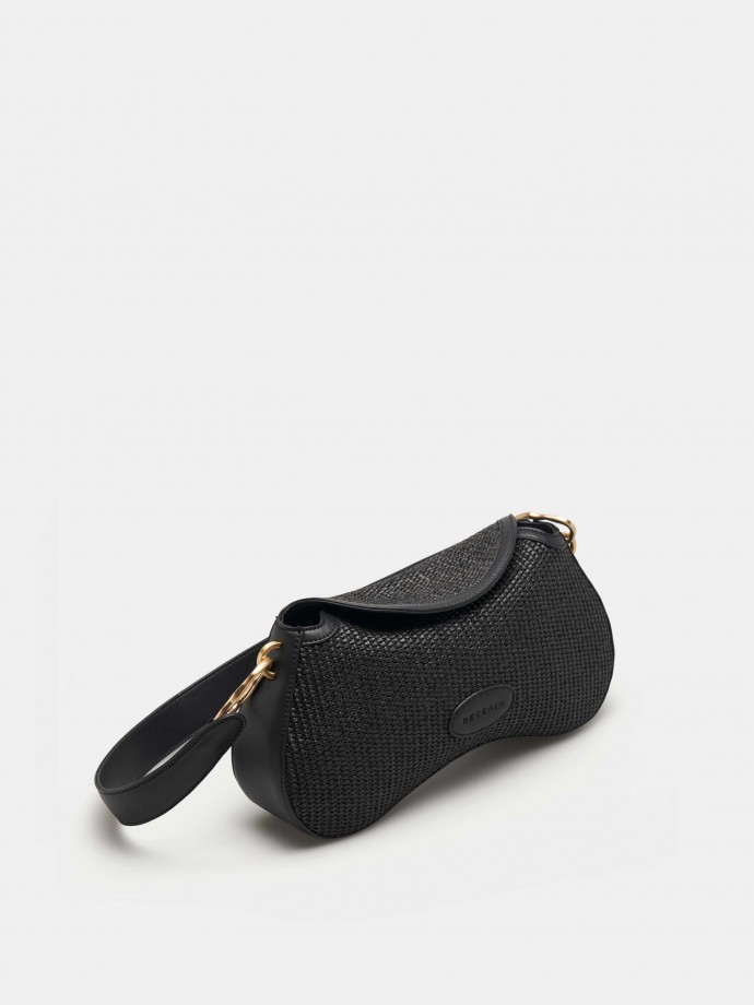 Raffia shoulder bag
