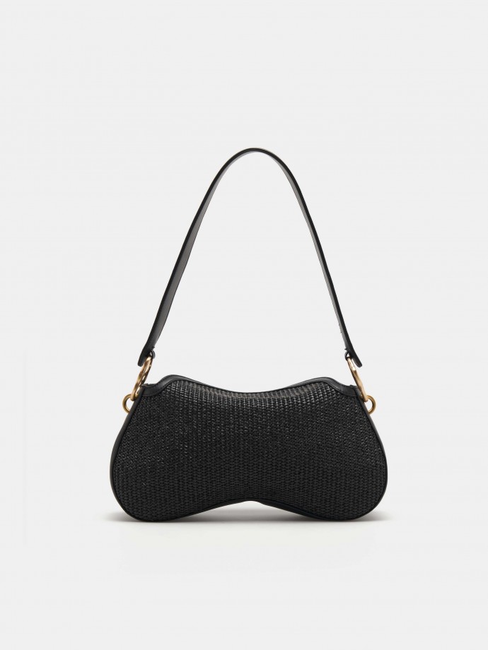 Raffia shoulder bag