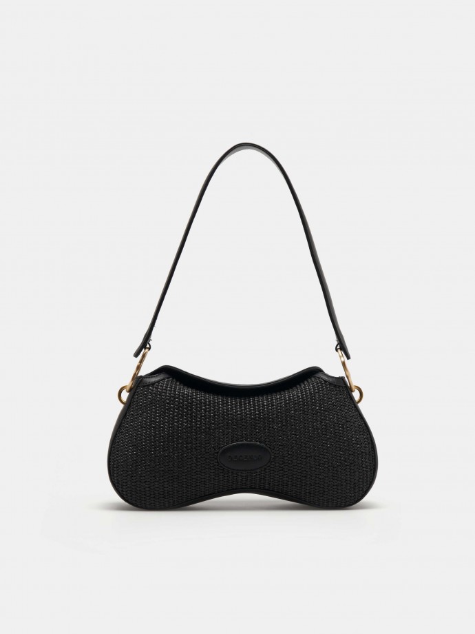 Raffia shoulder bag