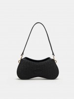 Raffia shoulder bag