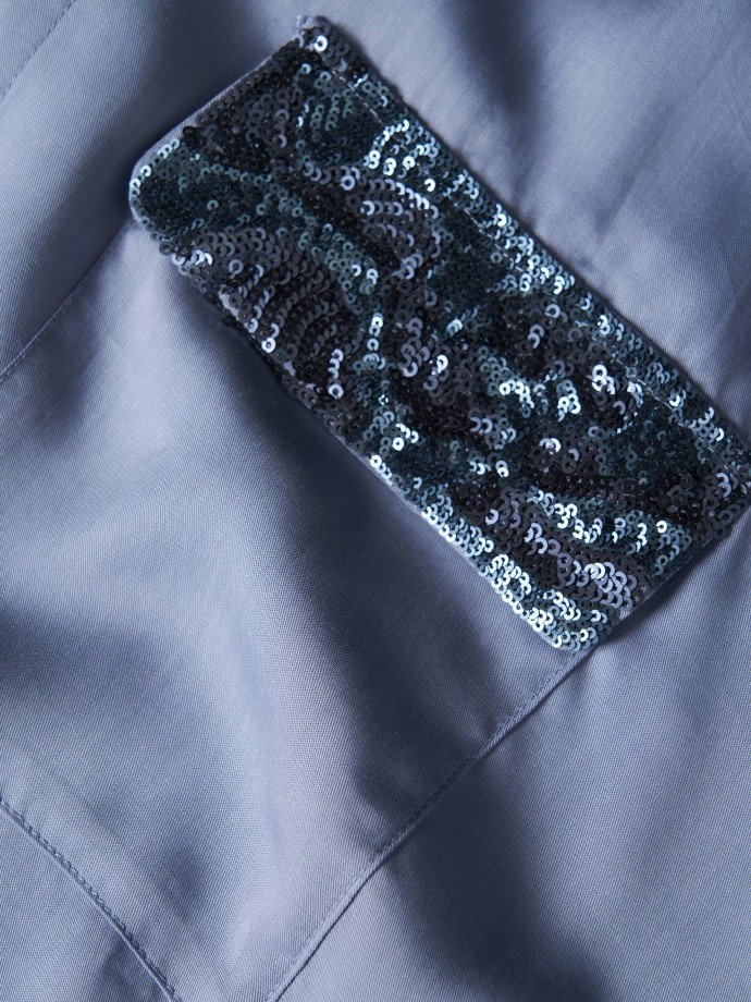 Lyocell shirt with sequins