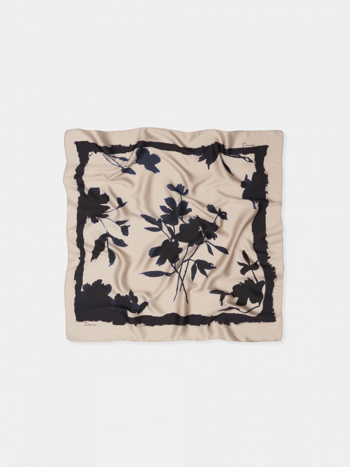 Floral printed scarf