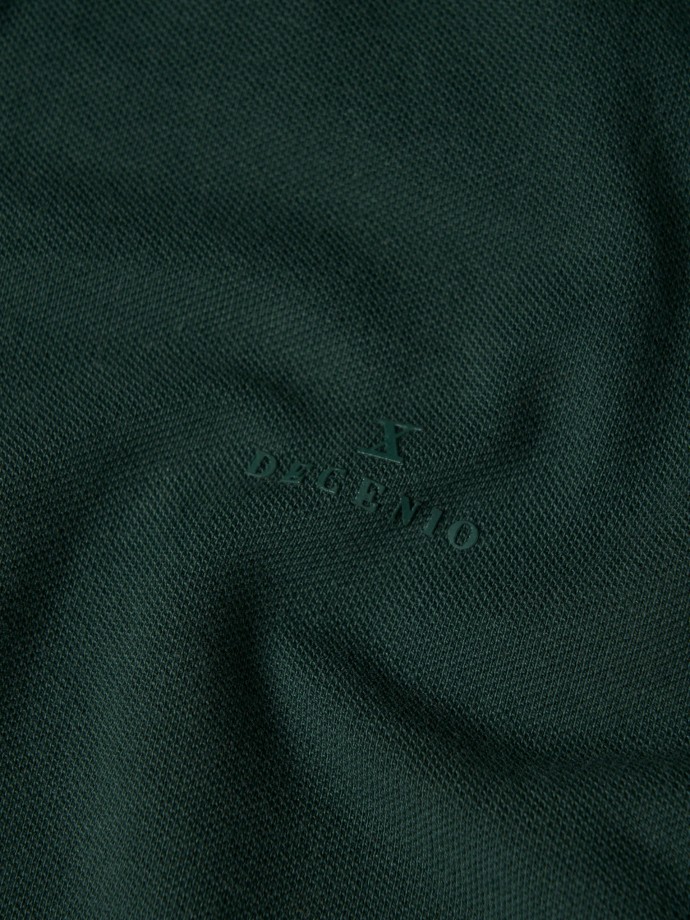 Regular fit piqu polo shirt