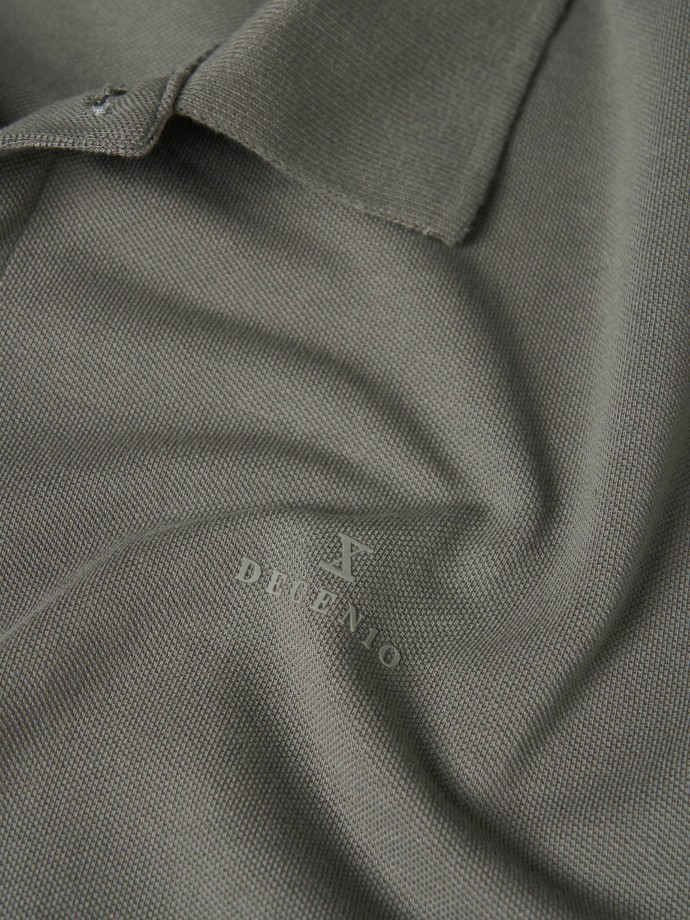 Regular fit pique polo shirt