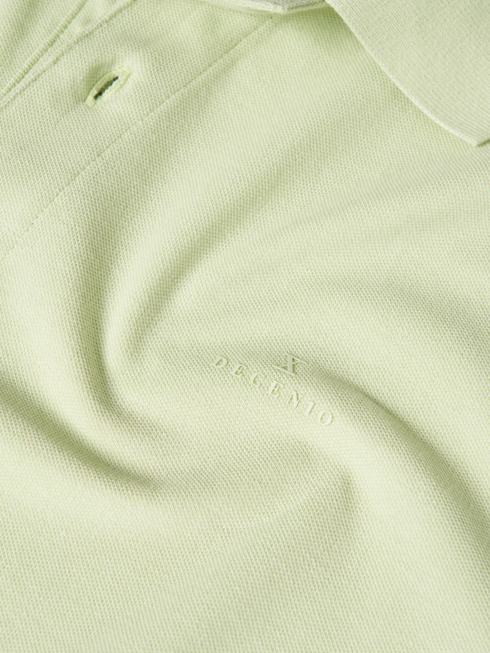 Regular fit piqu polo shirt