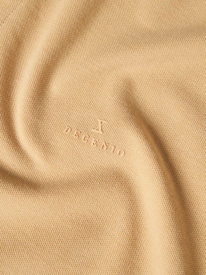 Regular fit piqu polo shirt