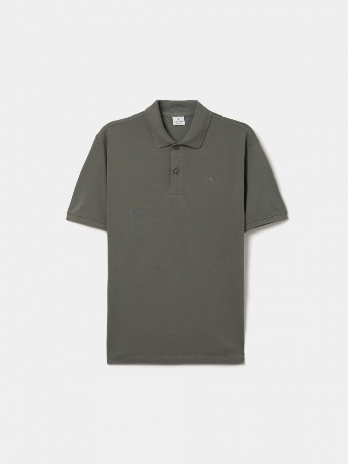 Regular fit pique polo shirt