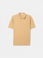 Regular fit piqu polo shirt