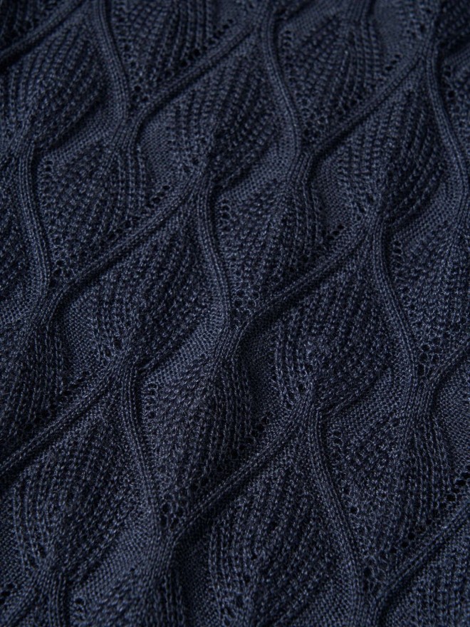 Textured knit sweater