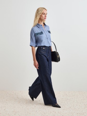 Pantalones vaqueros acampanados Pantalones vaqueros acampanados