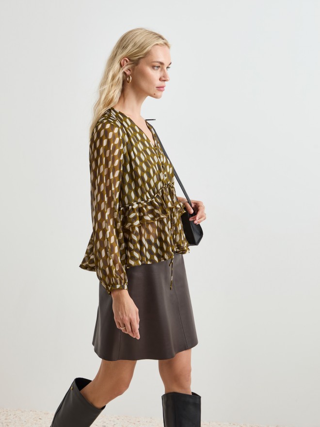 Blusa com padrão Blusa com padrão