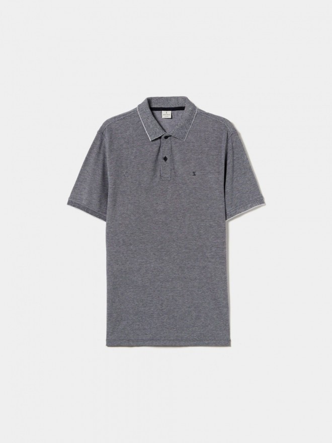 Regular fit cotton polo shirt