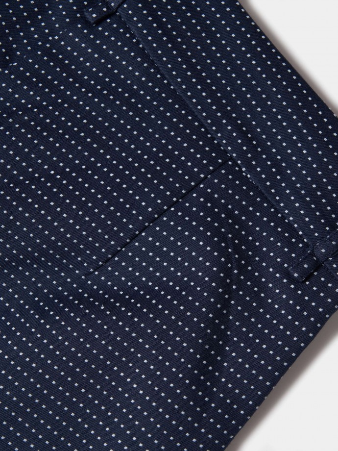 Patterned chino pants