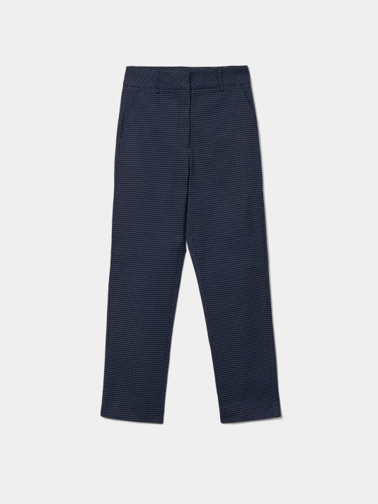 Patterned chino pants