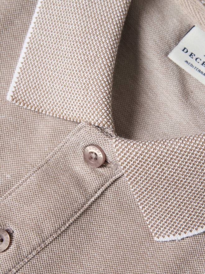 Regular fit cotton polo shirt