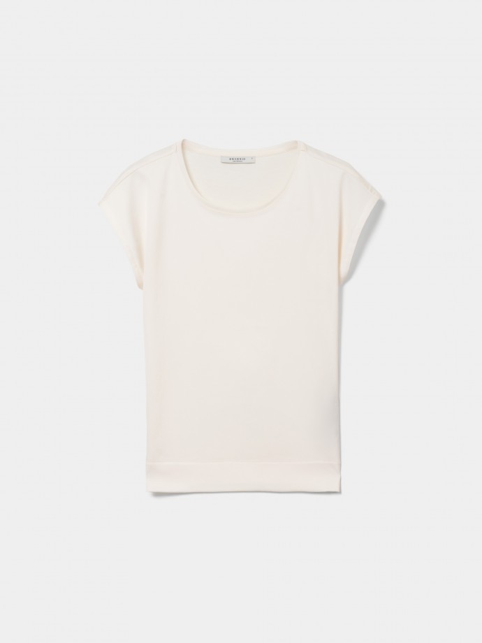Camiseta de lyocell y algodn
