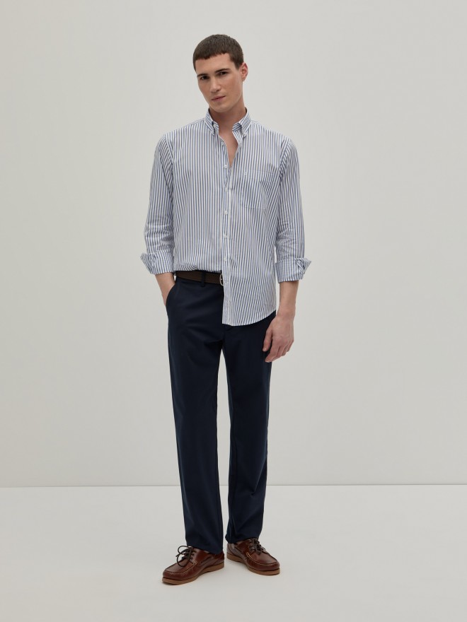 Camisa regular fit �s riscas
