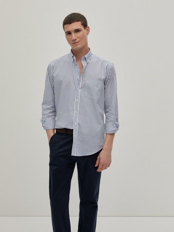 Camisa regular fit �s riscas