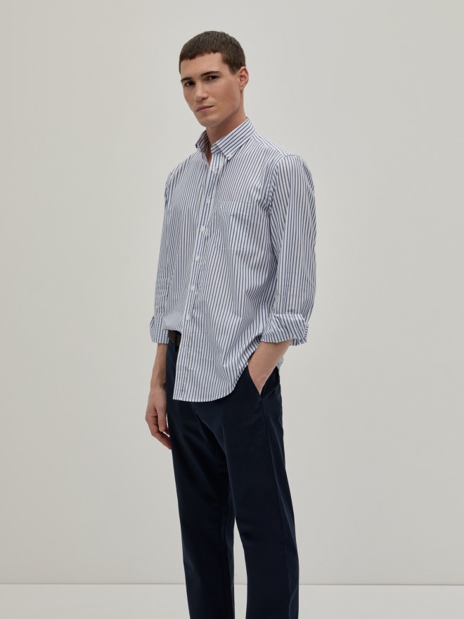 Camisa regular fit �s riscas