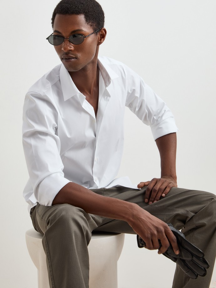 Camisa lisa slim fit Camisa lisa slim fit