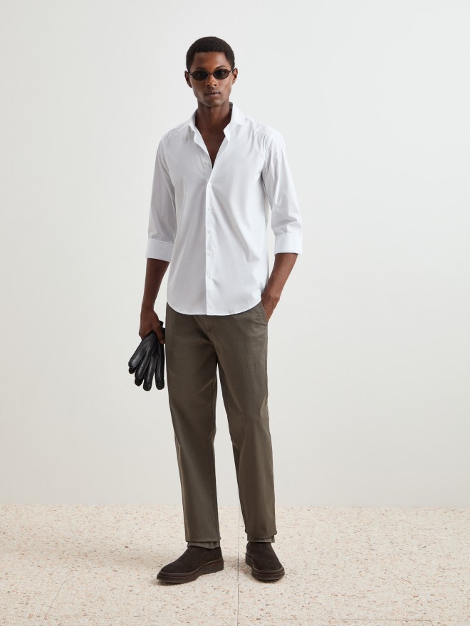 Slim fit plain shirt Slim fit plain shirt