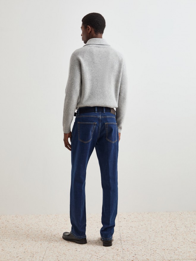 Regular fit denim pants
