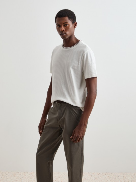 Textured mesh t-shirt
