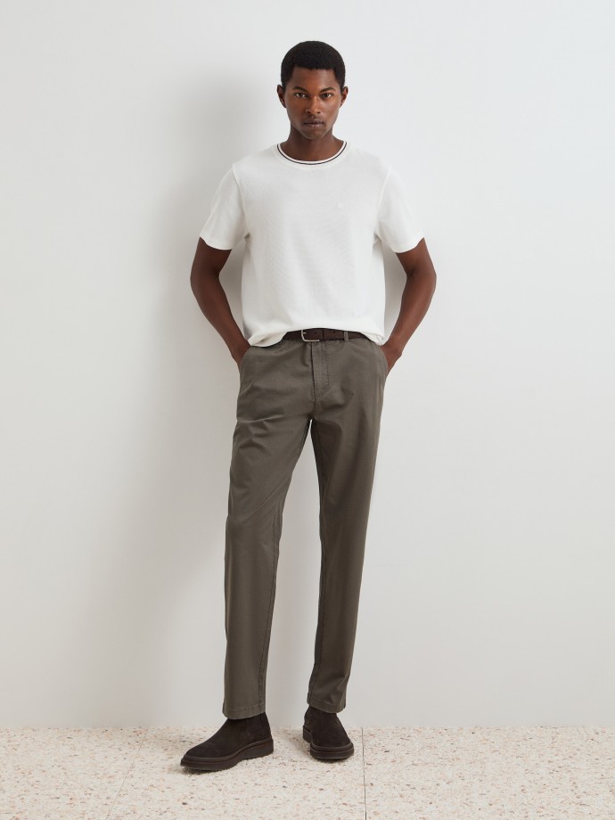 Textured mesh t-shirt