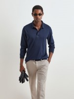 Long sleeve polo shirt