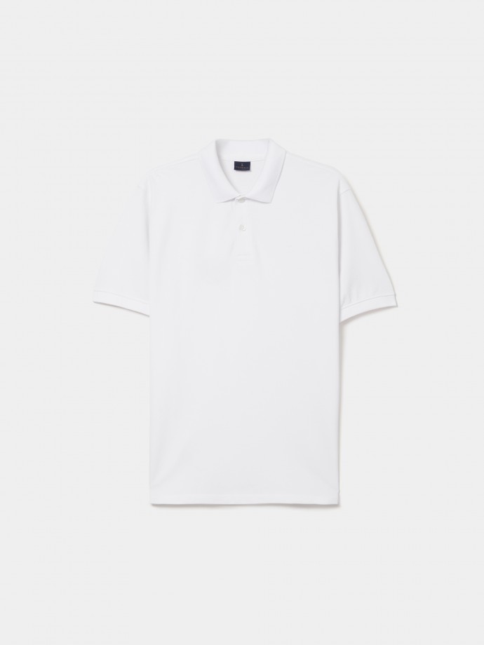 Regular fit pique polo shirt