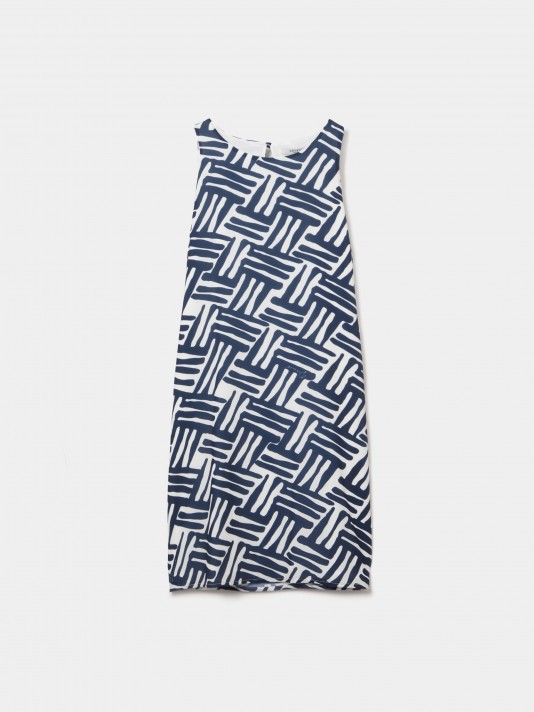Vestido curto estampado