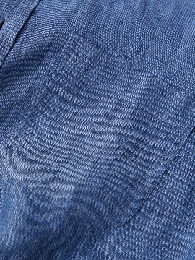 Camisa regular fit em linho Camisa regular fit em linho