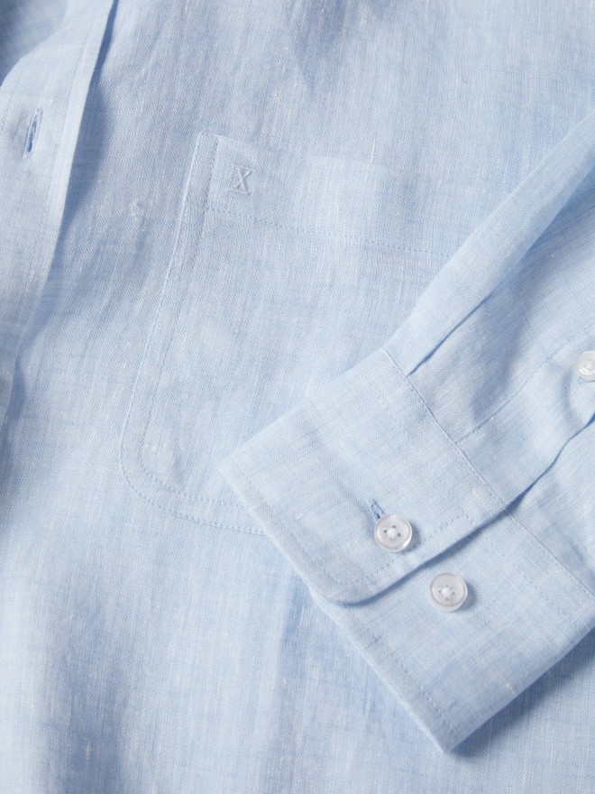 Regular fit linen shirt