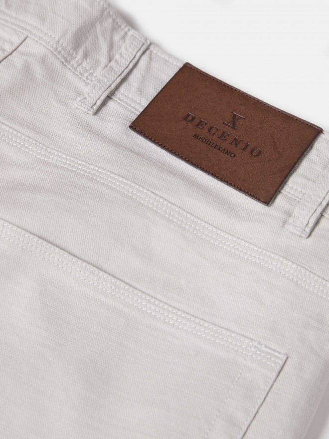 Pantalones de algodón de corte regular Pantalones de algodón de corte regular
