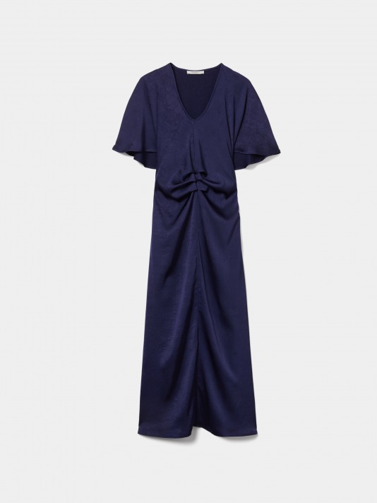 Vestido largo con mangas cortas