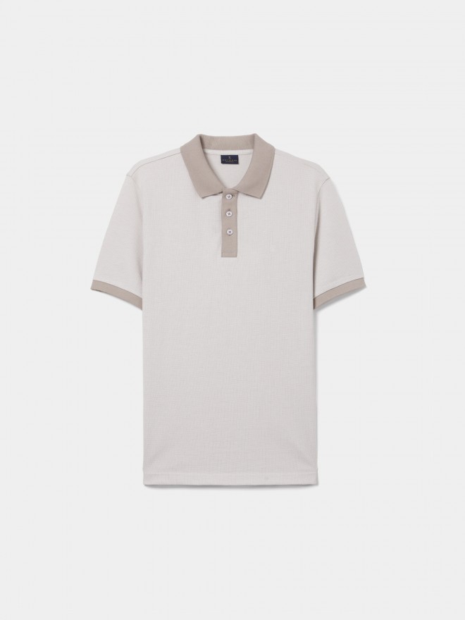 Short-sleeved polo shirt