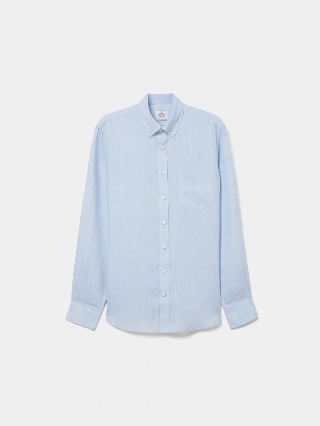 Regular fit linen shirt