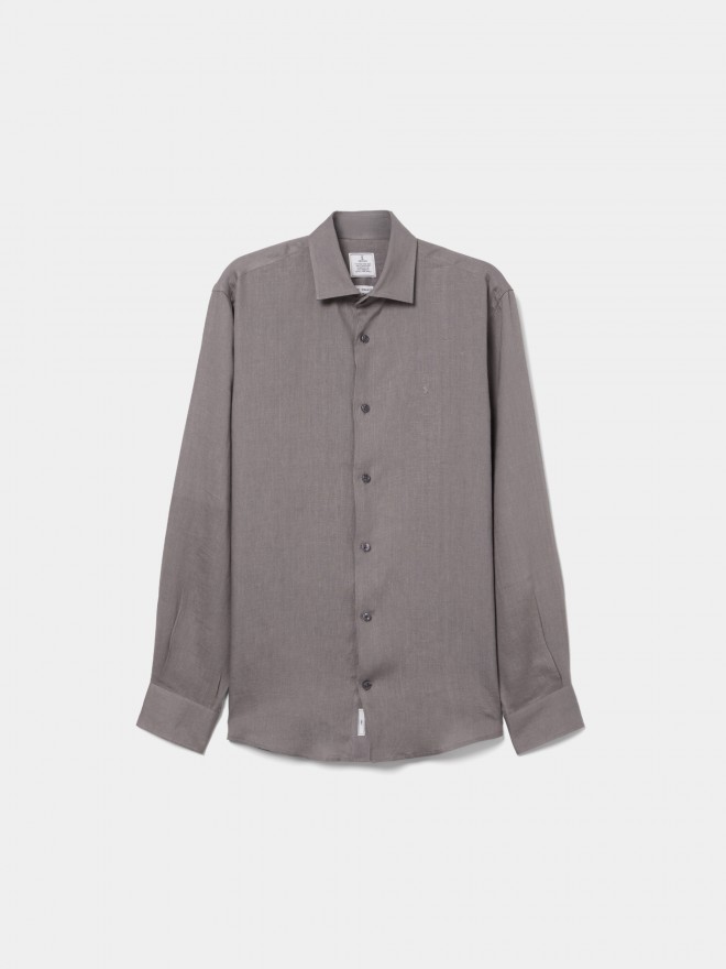 Regular fit linen shirt Regular fit linen shirt
