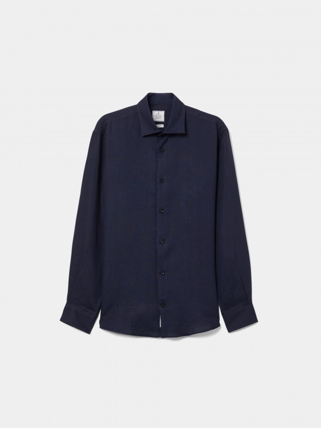 Regular fit linen shirt