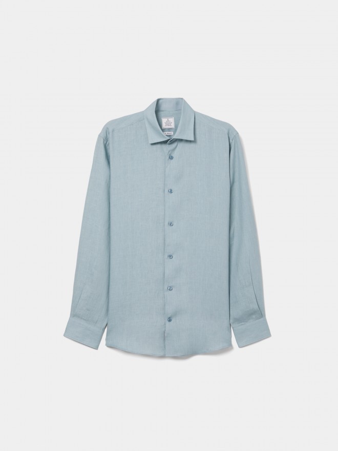 Regular fit linen shirt Regular fit linen shirt
