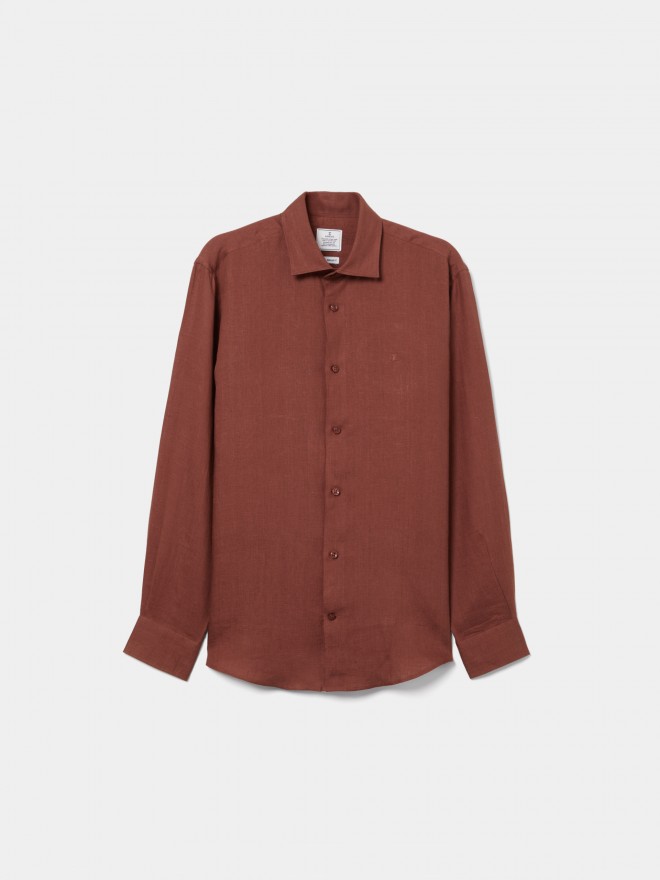 Regular fit linen shirt Regular fit linen shirt