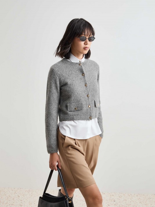 Blended wool coat