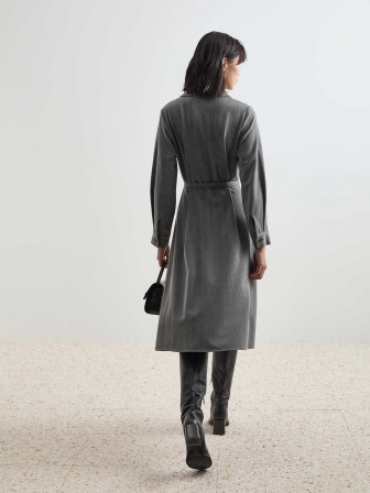 Long dress with adjustable belt Long dress with adjustable belt