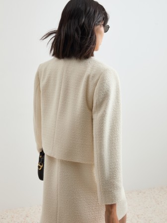 Casaco tweed curto Casaco tweed curto