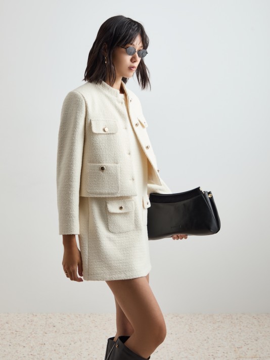 Short tweed coat