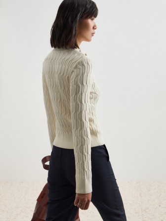 Braided knit sweater Braided knit sweater