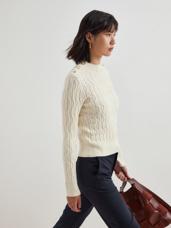 Braided knit sweater Braided knit sweater
